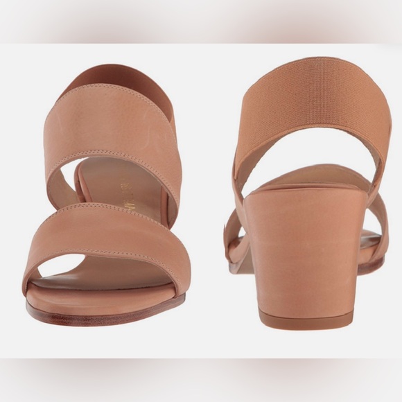 Stuart Weitzman Shoes - Stuart Weitzman Nude Block Heel Sandals